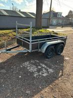 Aanhangwagen dubbelasser 750kg, Auto diversen, Aanhangers en Bagagewagens, Ophalen, Gebruikt