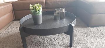 NIEUW rond salontafeltje zwart diameter 74 cm beschikbaar voor biedingen