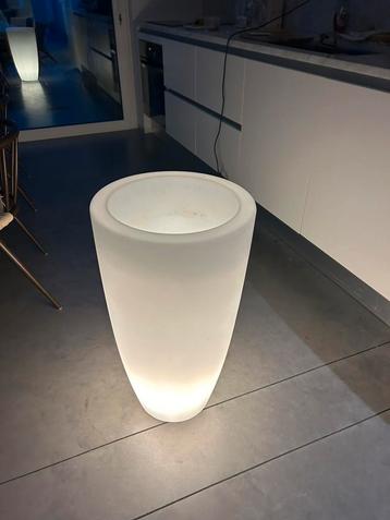 Bloempot met licht beschikbaar voor biedingen