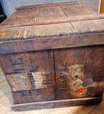 vintage grote krat/kist, Ophalen, Gebruikt, 50 tot 100 cm, 50 tot 75 cm