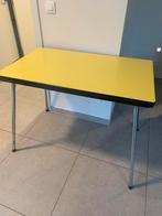 Vintage  gele formica keukentafel, Ophalen, Gebruikt