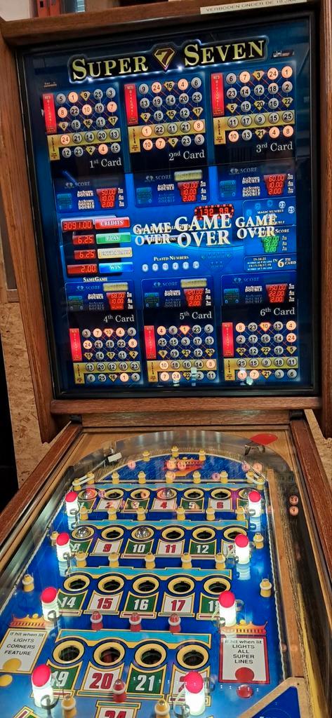 Zeer mooie bingo super 7 met garantie., Verzamelen, Automaten | Gokkasten en Fruitautomaten, Zo goed als nieuw, Ophalen