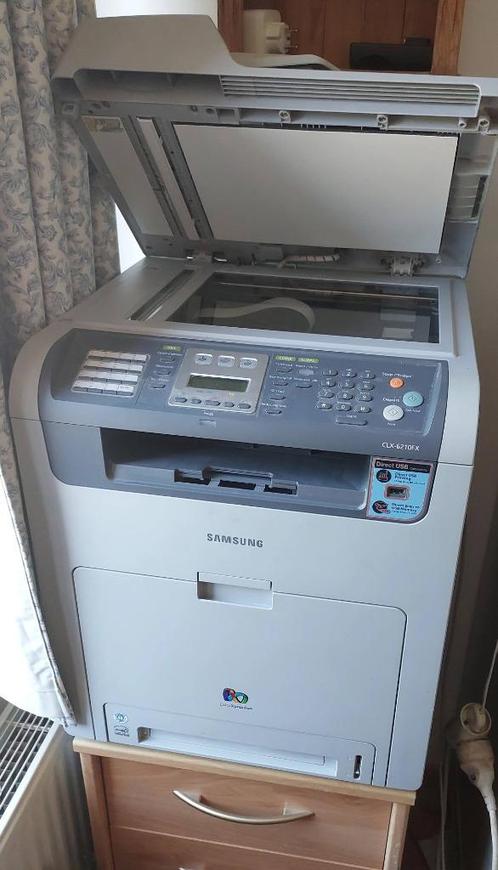 professionele kopieermachineprinter SAMSUNG CLX-6210FX, Computers en Software, Printers, Gebruikt, All-in-one, Laserprinter, Faxen