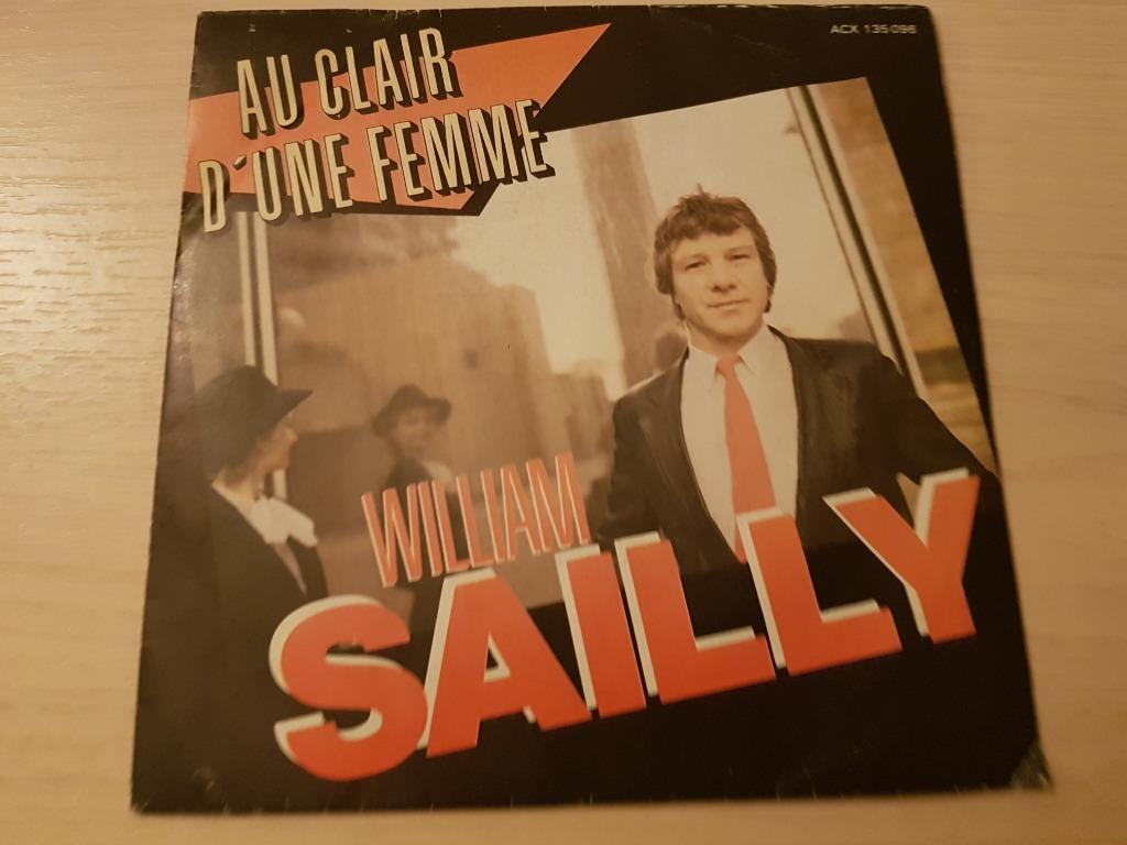 disque vinyl 45 tours william sailly au clair d'une femme, Cd's en Dvd's, Vinyl | Pop, Zo goed als nieuw, Ophalen of Verzenden