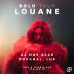 2 e-tickets Louane Solo Tour - Rockhal Luxemburg 21/11