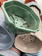 Plantenschotels hoekige schotels diverse maten, Tuin en Terras, Kunststof, Vierkant, Zo goed als nieuw, Tuin