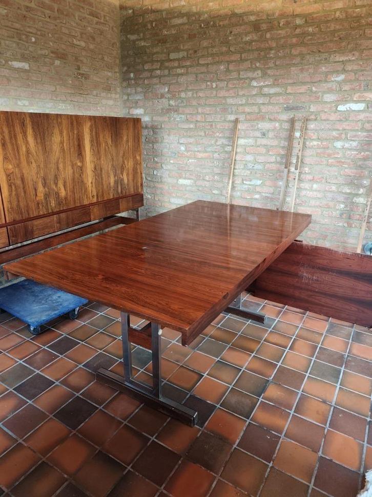 Uitschuifbare tafel, meubelfabriek Aurore 1860, Huis en Inrichting, Tafels | Eettafels, Gebruikt, 50 tot 100 cm, 150 tot 200 cm
