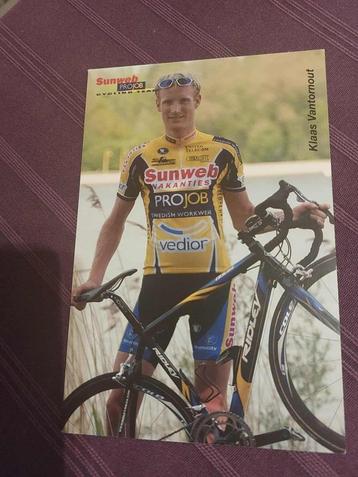 Wielerkaart : Klaas Vantornhout / Sunweb-Projob beschikbaar voor biedingen