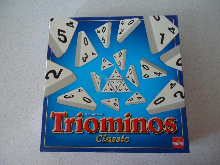 "TRIOMINOS" Classic van Goliath in Prima staat., Hobby & Loisirs créatifs, Jeux de société | Jeux de plateau, Comme neuf, 1 ou 2 joueurs