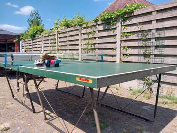 Tafeltennistafel, Ophalen of Verzenden, Gebruikt, Tafel Outdoor, Verrijdbaar