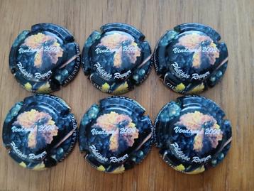 Champagnecapsules Philippe Rouyer "Vendange 2003 en 2004" beschikbaar voor biedingen