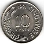 Singapore : 10 Cents 1981 UNC  KM#3  Ref 14043, Postzegels en Munten, Munten | Azië, Zuidoost-Azië, Ophalen of Verzenden, Losse munt