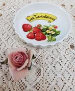 Frans porseleinen bakvormpje, Les Tartelettes, aardbeien, -, Comme neuf, Autres types, Autres styles