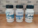 3 kruidenpotjes opaalglas, Enlèvement ou Envoi, Utilisé