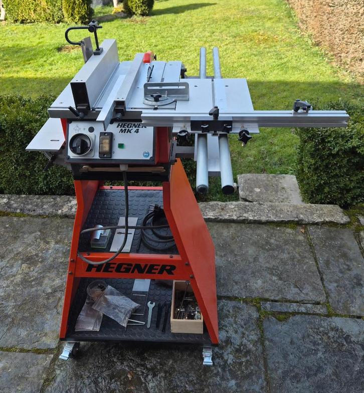 BEWERKINGSCENTRUM HEGNER MK4, Doe-het-zelf en Bouw, Gereedschap | Zaagmachines, Gebruikt, Cirkelzaag, Minder dan 600 watt, 30 tot 70 mm