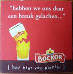 Bierviltje Bockor Hebben we ons daar een breuk gelachen ..., Verzamelen, Ophalen of Verzenden, Zo goed als nieuw, Viltje(s), Overige merken