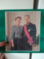 Vintage Delacre koekjestrommel–Koning Albert II & Paola, Verzamelen, Ophalen of Verzenden, Zo goed als nieuw