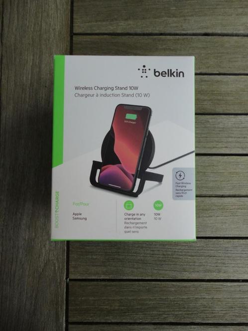 Belkin Boost Up! Wireless Charging Stand - 10w - Zwart, Telecommunicatie, Mobiele telefoons | Telefoon-opladers, Nieuw, Overige merken