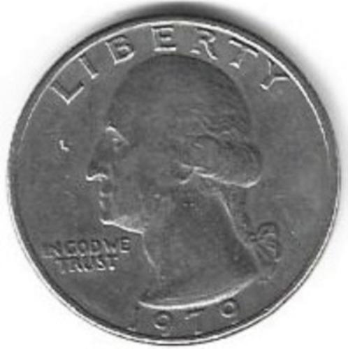 munten USA 25 DOLLAR CENT 1979 Pr, Postzegels en Munten, Munten | Amerika, Losse munt, Noord-Amerika, Ophalen of Verzenden