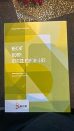 Recht voor office managers, Boeken, Economie, Management en Marketing, Ophalen, Nieuw