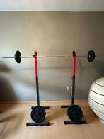 Verstelbare Squat rack, Halterschijven, Gebruikt, Rug, Ophalen