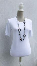 Negen! Mooie lange ketting in zwart en zilver, Handtassen en Accessoires, Kettingen, Ophalen of Verzenden, Nieuw, Zwart, Zilver