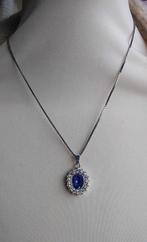 ketting met blauw hangertje, Handtassen en Accessoires, Kettingen, Ophalen of Verzenden, Blauw