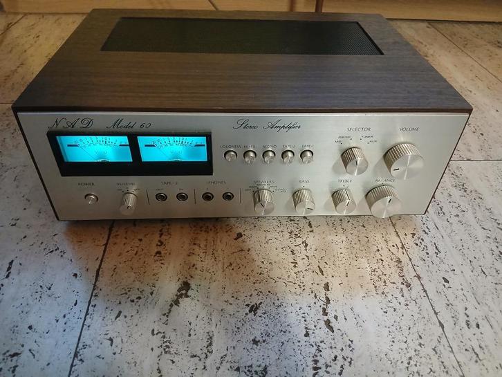 NAD MODEL 60 2 x 35w vintage hifi-versterker, Audio, Tv en Foto, Versterkers en Ontvangers, Gebruikt, Ophalen of Verzenden