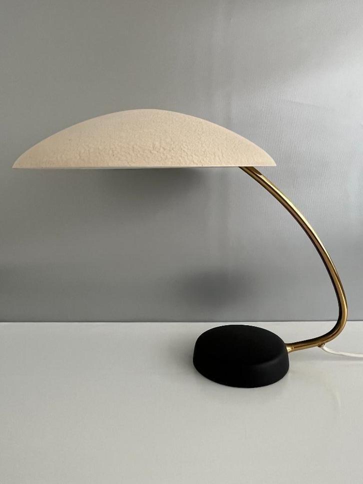 Bureaulamp 1956 Cosack model 7675 wit / zwart / messing, Antiek en Kunst, Antiek | Verlichting, Verzenden