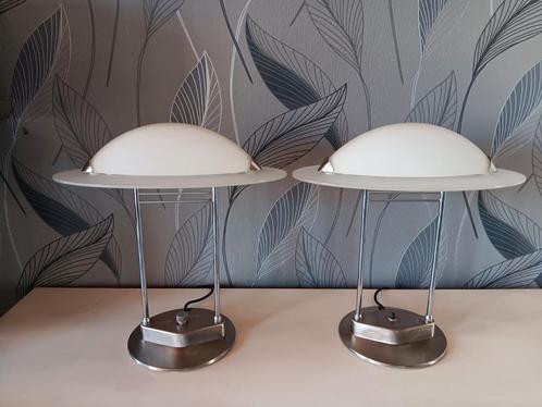 2 Lebber Italiaanse design lampen, Huis en Inrichting, Lampen | Tafellampen, Zo goed als nieuw, Glas, Ophalen of Verzenden