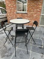 Verhuur van receptietafels+ barkrukken met leuning, Ophalen, Zo goed als nieuw