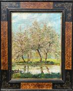 Oud Frans Schilderij - De Kersenbomen, Ophalen