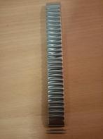 rekbaar stalen polsband 15cm horlogebandje breedte 1,8cm, Handtassen en Accessoires, Armbanden, Ophalen of Verzenden, Nieuw, Zilver