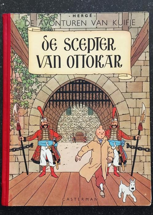 Kuifje - EERSTE DRUK - 1947 - De scepter van Ottokar, Livres, BD, Une BD, Envoi