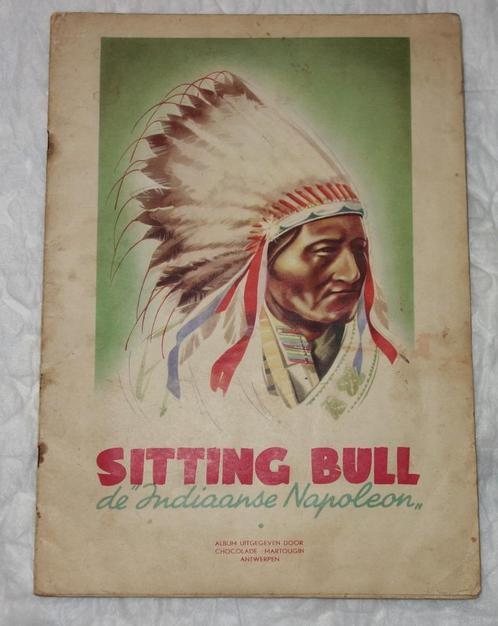 Prentenalbum Sitting Bull (Chocolade Matougin)., Boeken, Prentenboeken en Plaatjesalbums, Gelezen, Prentenboek, Ophalen of Verzenden