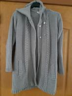 Long gilet gris/kaki, Ophalen of Verzenden, Zo goed als nieuw, Meisje, Trui of Vest