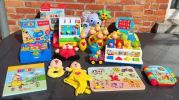 lot babyspeelgoed bumba, vtech, fisher price, Enlèvement ou Envoi, Utilisé, Avec lumière