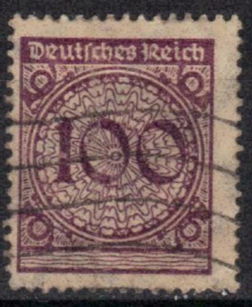 Duitsland 1923 - Yvert 336 - Deutsches Reich met cijfer (ST), Timbres & Monnaies, Timbres | Europe | Allemagne, Affranchi, Envoi