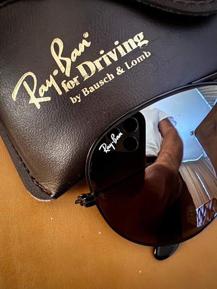 Vintage B&L Ray-Ban black Aviator 58 top gradient mirror A17, Bijoux, Sacs & Beauté, Lunettes de Soleil & Lunettes | Hommes, Utilisé