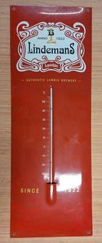 Emaille thermometer Lindemans, Verzamelen, Merken en Reclamevoorwerpen, Ophalen of Verzenden