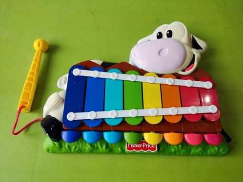 Piano koe van Fisher-price met toetsen en xylofoon, Kinderen en Baby's, Speelgoed | Fisher-Price, Zo goed als nieuw, Ophalen of Verzenden