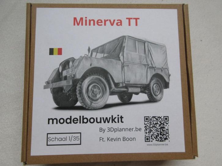 1/35 :MINERVA TT (3D printed), Hobby en Vrije tijd, Modelbouw | Auto's en Voertuigen, Nieuw, Auto, 1:32 tot 1:50, Overige merken