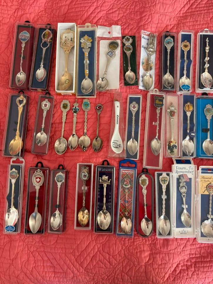 Unieke collectie van Lifetime Travel, zilveren lepel, Verzamelen, Complete verzamelingen en Collecties, Ophalen