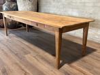 Authnetieke boerentafel - 275 x 92 cm + 80 cm hoog / 2 lades, Huis en Inrichting, Eikenhout, 200 cm of meer, Vijf personen of meer