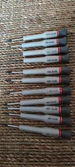 Set van 11 precisieschroevendraaiers, Doe-het-zelf en Bouw, Gereedschap | Handgereedschap, Ophalen of Verzenden, Gebruikt