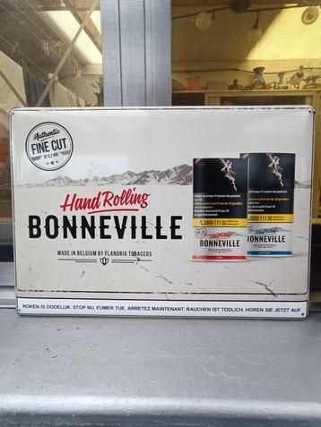 Reclamebord BONNEVILLE handrolling blik, Verzamelen, Ophalen of Verzenden, Reclamebord