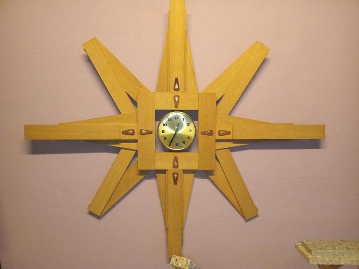 Wandklok XXL - Windroos 130 cm, Antiek en Kunst, Kunst | Beelden en Houtsnijwerken, Ophalen