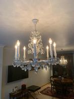 Kroonluchter wit, Huis en Inrichting, Lampen | Kroonluchters, Ophalen, Gebruikt, Glas, Klassiek