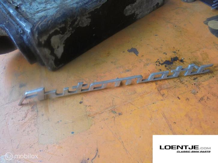 Logo BMW embleem automatic 02 e12 e3 e9 etc, Auto-onderdelen, Klein materiaal, BMW, Gebruikt, Ophalen of Verzenden