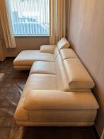 Lederen Salon met ligstuk Perfecte staat, Huis en Inrichting, Ophalen, 250 tot 300 cm, Hoekbank, Nieuw